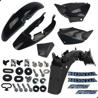 KIT CARENAGEM COMPLETO ADESIVOS CG FAN 125 2000 A 2008