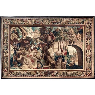 Tapeçaria Mostrando O Triunfo De Constantine Sobre Maxentius Na Batalha Do Milvian Bridg