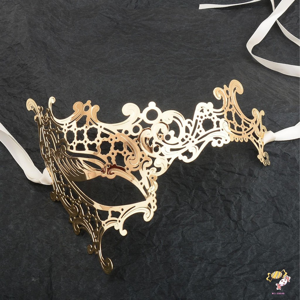 Máscara De Máscaras Meia Face Estilo Barroco Extravagante Festa À Noite