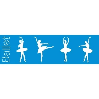 Stencil Litoarte 8,4 x 28,6 cm - STE-263 Bailarinas em Oferta na Shopee