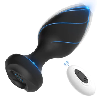 Plug anal vibro com controle remoto Recarregável 10 modos de vibração GS-04