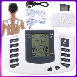 Aparelho de Fisioterapia e Massagem Com 8 Adesivos- Eletroestimulação Muscular e Alívio da Dor Com Eletrodos TENS -WYL em Oferta na Shopee