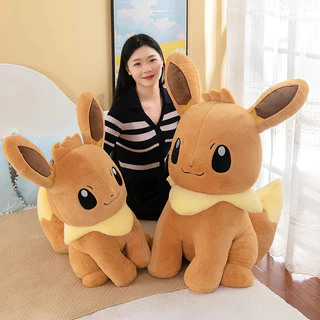 70cm anime Pokemon Pikachu brinquedo de pelúcia Eevee Pokémon boneca de pelúcia macia kawaii tamanho grande sofá travess