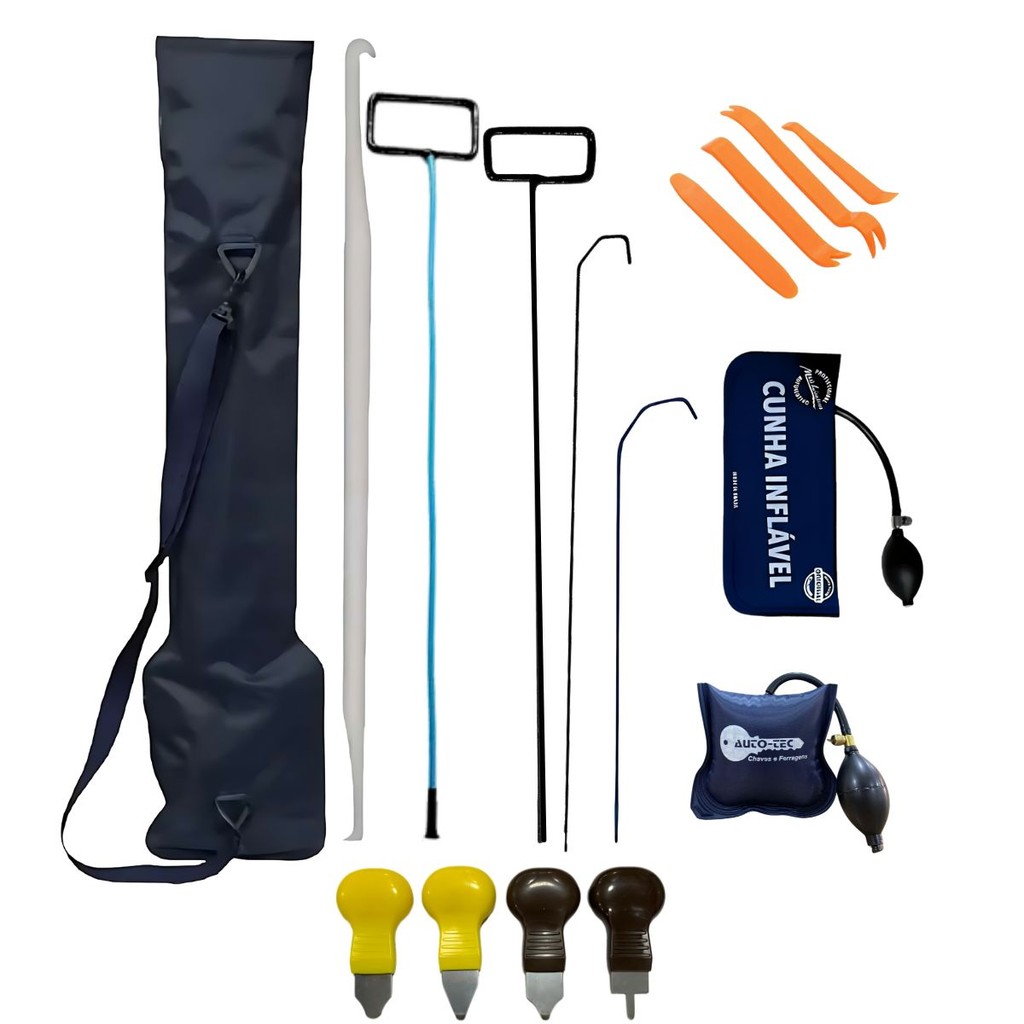 Kit Ferramenta Arames Abertura Carros Crowbar Chave Completo | Shopee ...