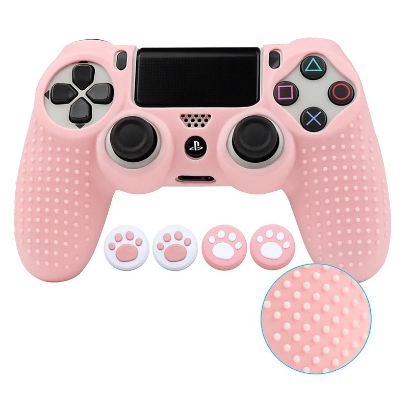 CAPA CONTROLE PS4 ROSA PASTEL ANTIDERRAPANTE DUALSHOCK 4 | Shopee Brasil