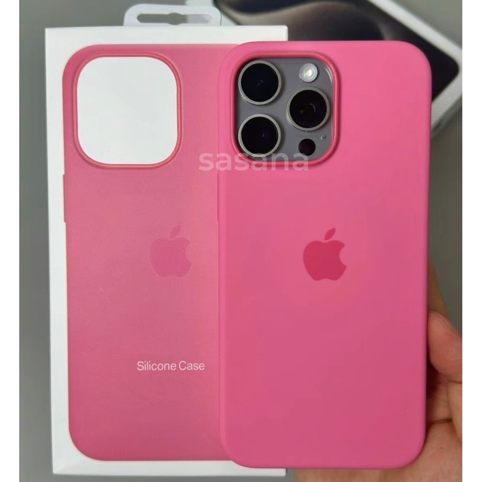 Rosa MagSafe Silicone Líquido Para iphone 16/15/14/13/12/Pro Max/Plus ...