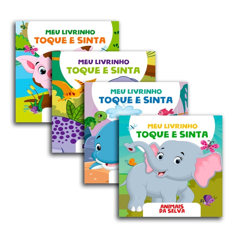 Combo Meu Livrinho Toque e Sinta - Kit com 4 Livrinhos | Shopee Brasil