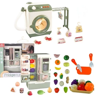 Kit Eletrodoméstico Infantil com Fumaça, Som e Acessórios Castela
