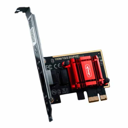 Placa de Rede para PC PCI Express RJ45 10/100/1000/2500 Mbps KNUP - KP-PL907