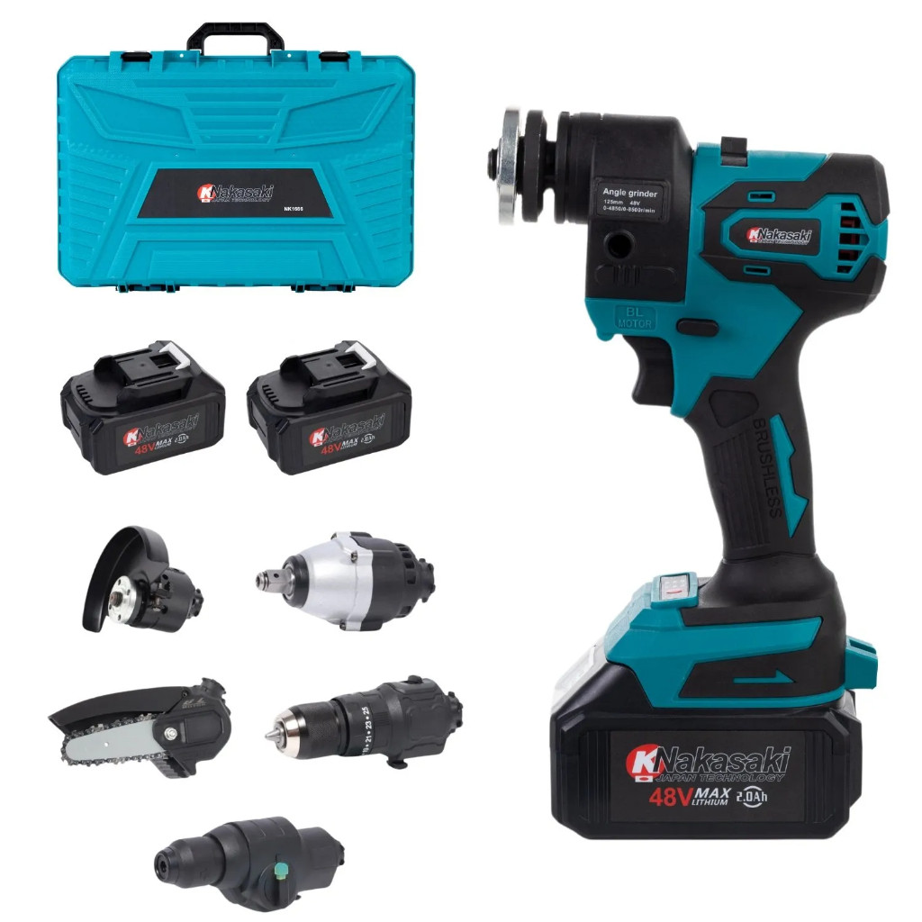 ENRICH セット KIT MULTIFERRAMENTAS 5 EM 1 2 BATERIAS 48V AZUL NK-1666-PRO-AZ