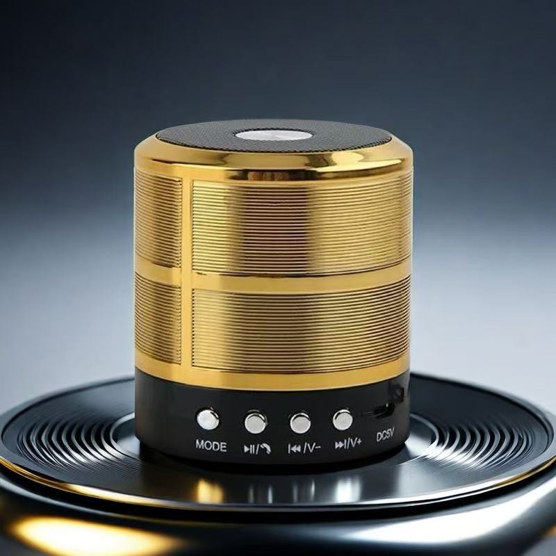 Caixa de Som 887 Mini Caixinha Bluetooth Portatil Usb Sd Fm Bateria Recarregavel Amplificada