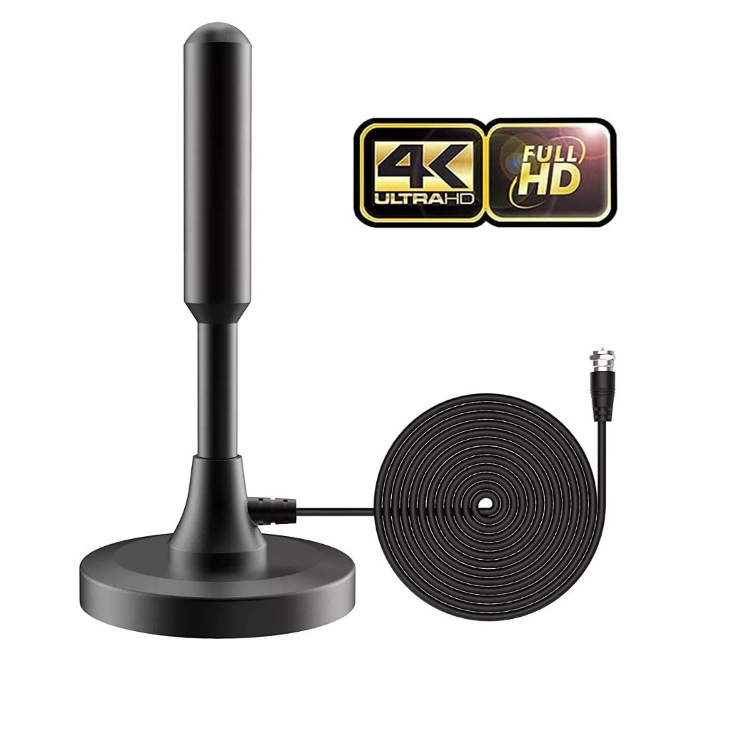 Antena Digital Tv Hd Interna / Externa 4k Portátil 5 Metros