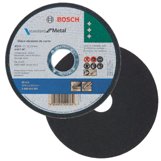 Disco De Corte Profissional Bosch 115x10mm Std Metal Inox
