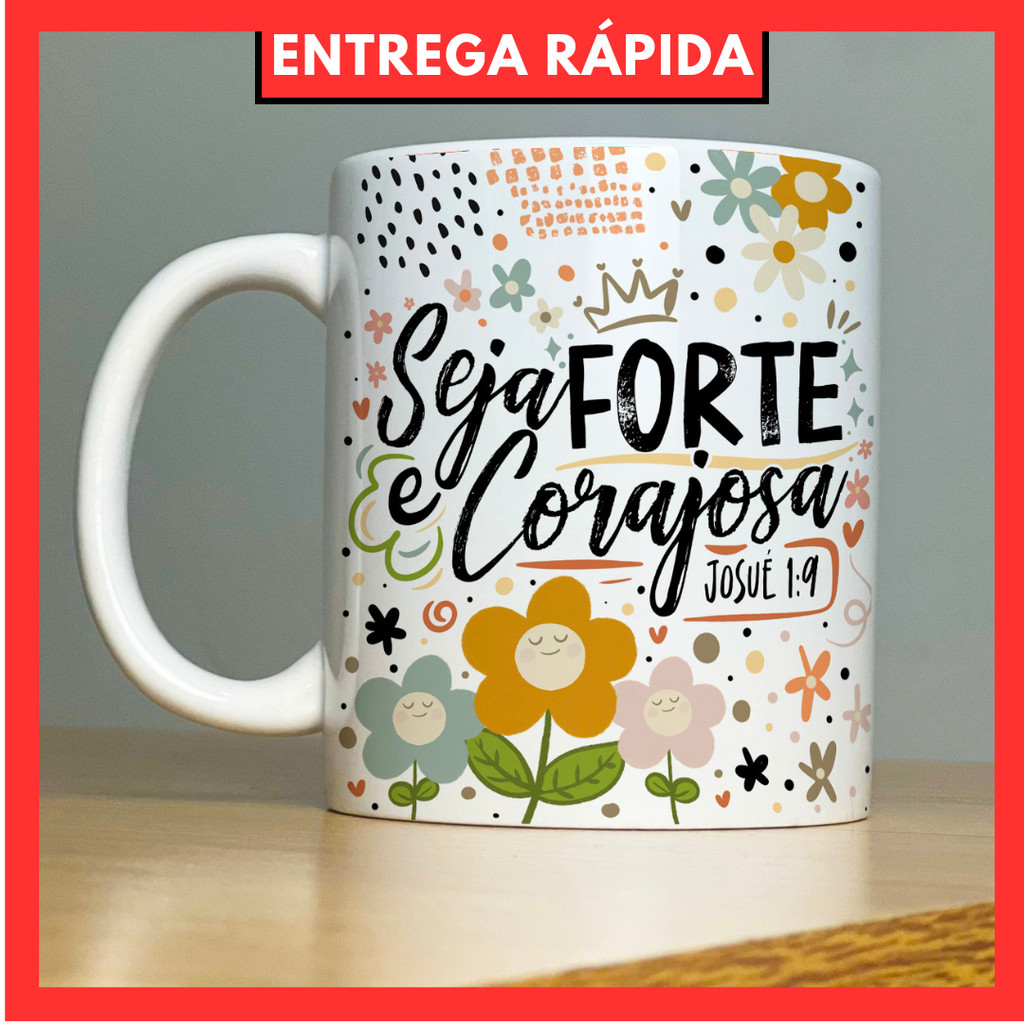 Xicara Personalizada com Frase Motivacional de Porcelana para Presente ...