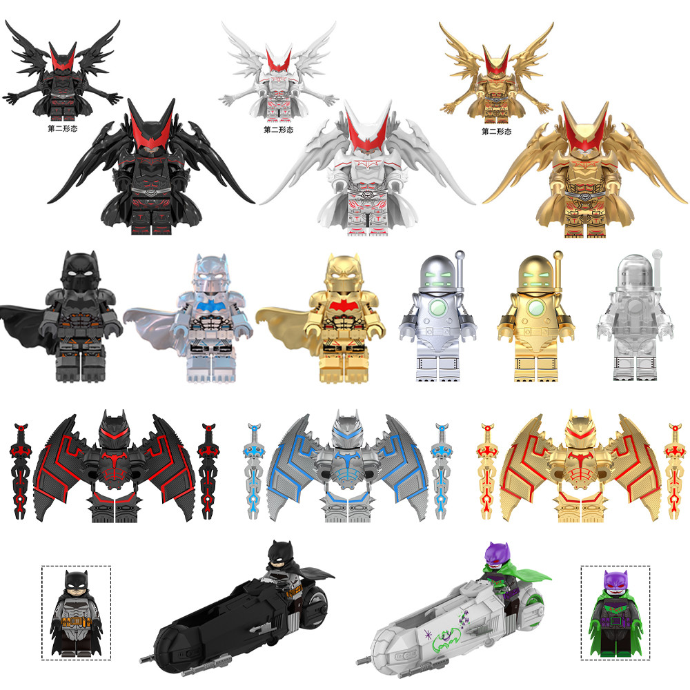 Série De Super-Heróis Batman Minifiguras Cavaleiro Branco Coringa Montagem Blocos De Construção Brinquedos