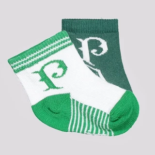 Kit Meias Palmeiras 2 pares Recém Nascido
