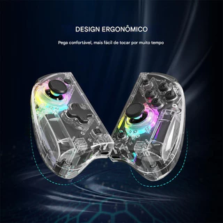 Gamepad Controle Para Nintendo Switch + vibração E Efeito Rgb