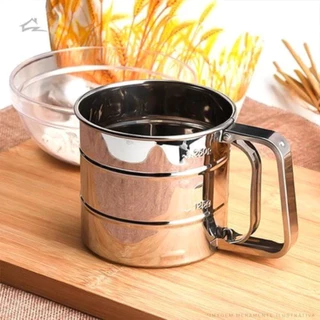 Tapioqueira Inox Farinha Com Gatilho Com Peneira 12cm