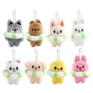 Brinquedo de Pelúcia Anel de Natação Coreano Stray Kids SKZOO Lee Yong-wook Chaveiro Pendente de Bolsa Boneca de Algodão