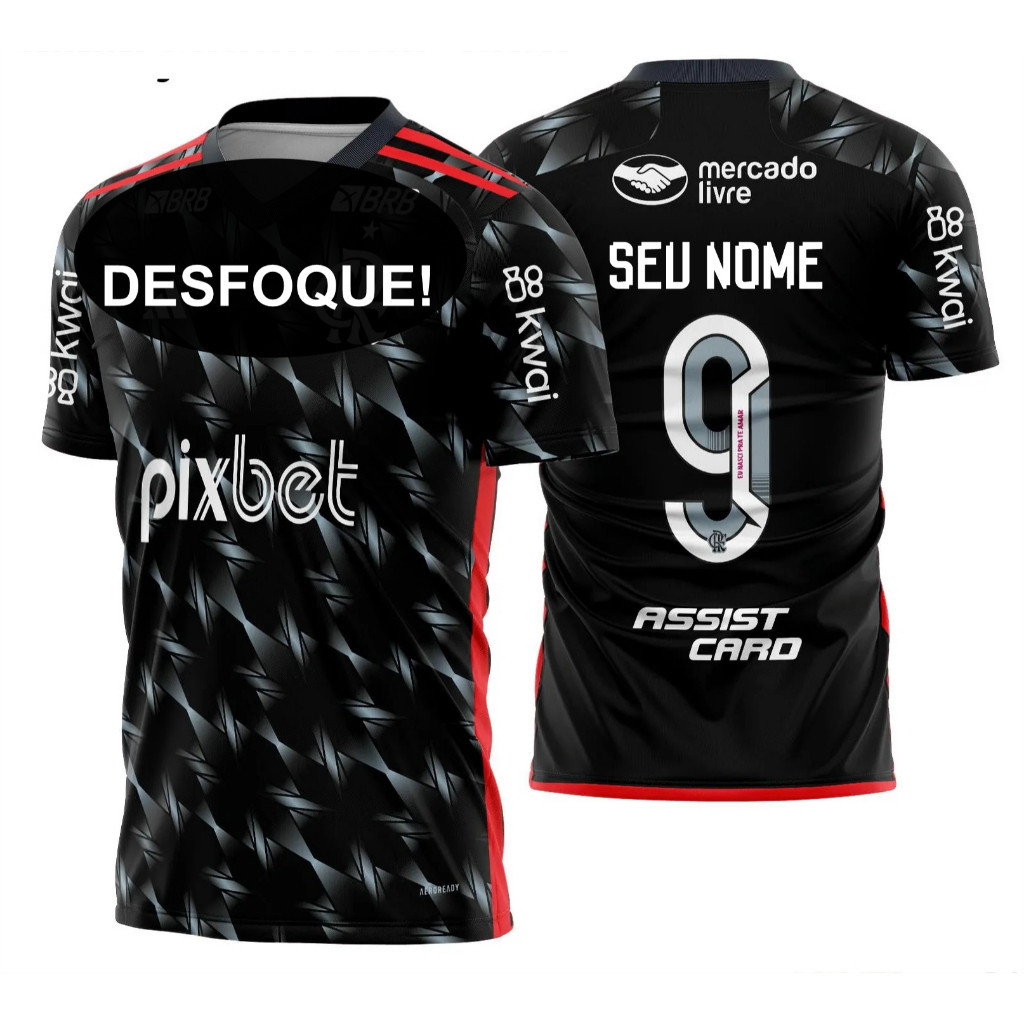 NOVA CAMISA DO FLAMENGO PERSONALIZADA COM SEU NOME