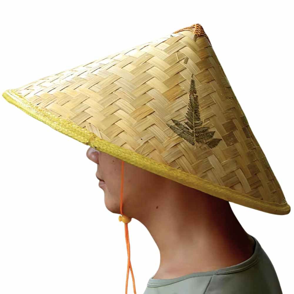 Chapéu Vietnamita Japonês Chinês De Bambú Anime Cosplay