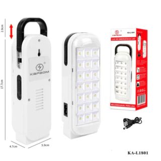 Luz de Emergência Smd Kapbom Longa Duração e Alta Potência