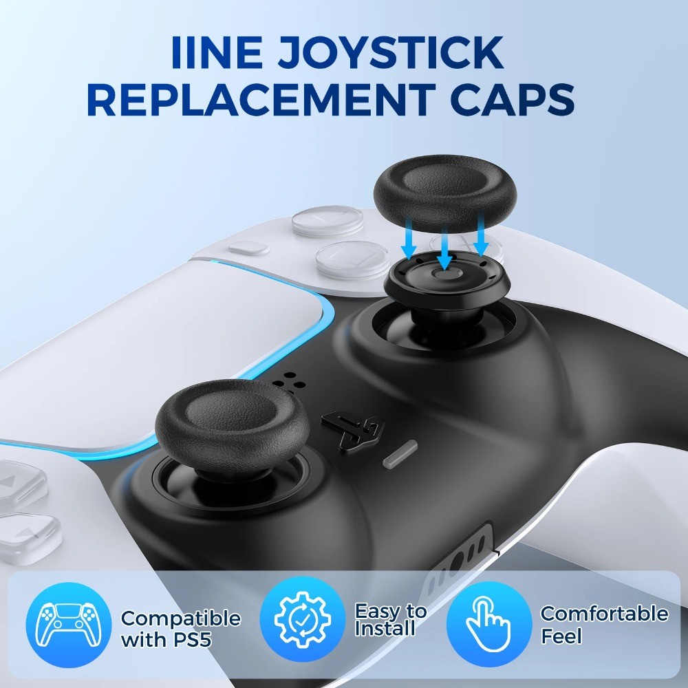 Tampa Analógica 3D IINE Para PS5/PS5 SLIM PRO , Peças De Reparo , Capas De Joystick De Reposição Playstation 5 , Acessór