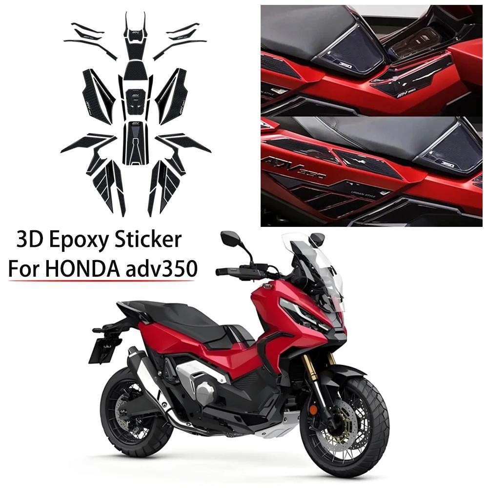WOOGA Deflettori Laterali Per Honda ADV350 (2022-2026) – Coppia DX/SX In PC Fumé, Installazione Adesiva, Riduce Turbolenze, Accessorio Moto