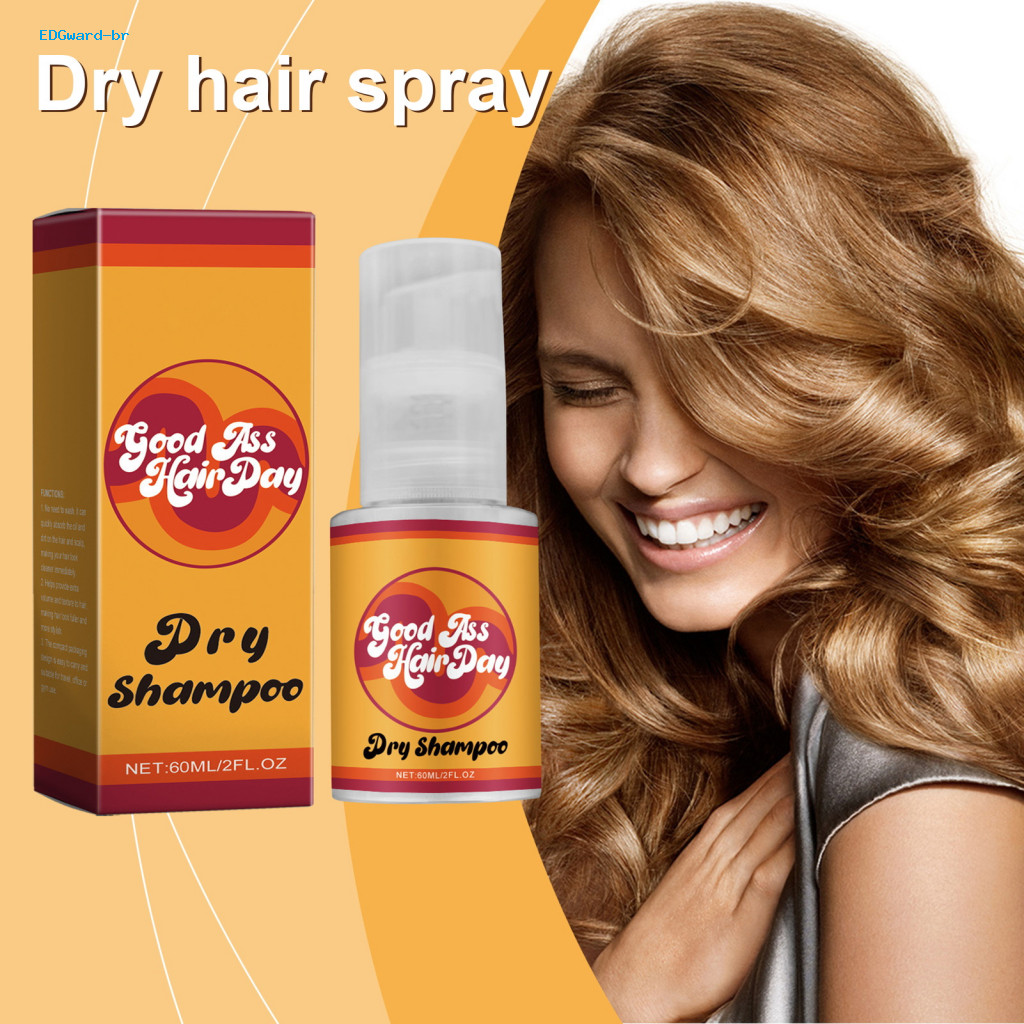 Instant Hair Dry Shampoo Natural Ingredients 60ml Powder for Oily Non