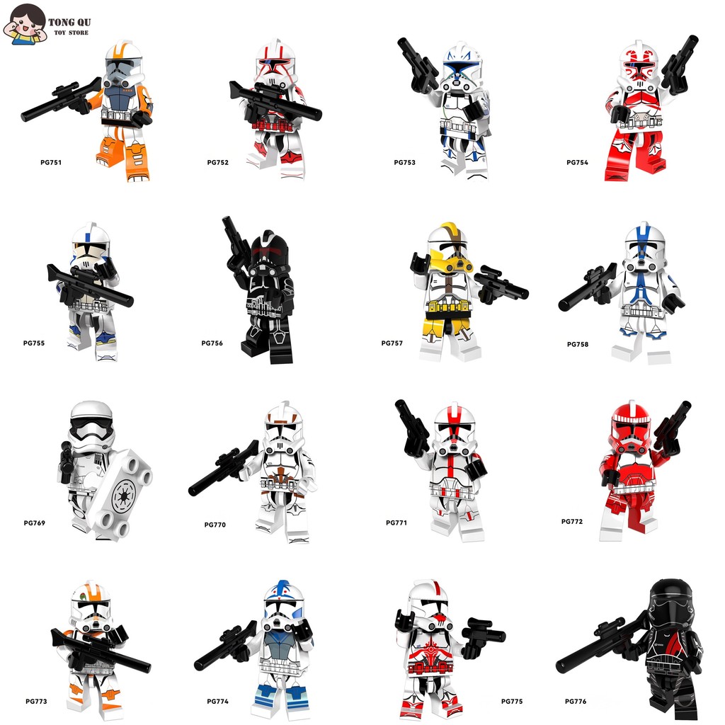 Filme Minifiguras Clone troopers Bonecas Presentes De Aniversário Brinquedos