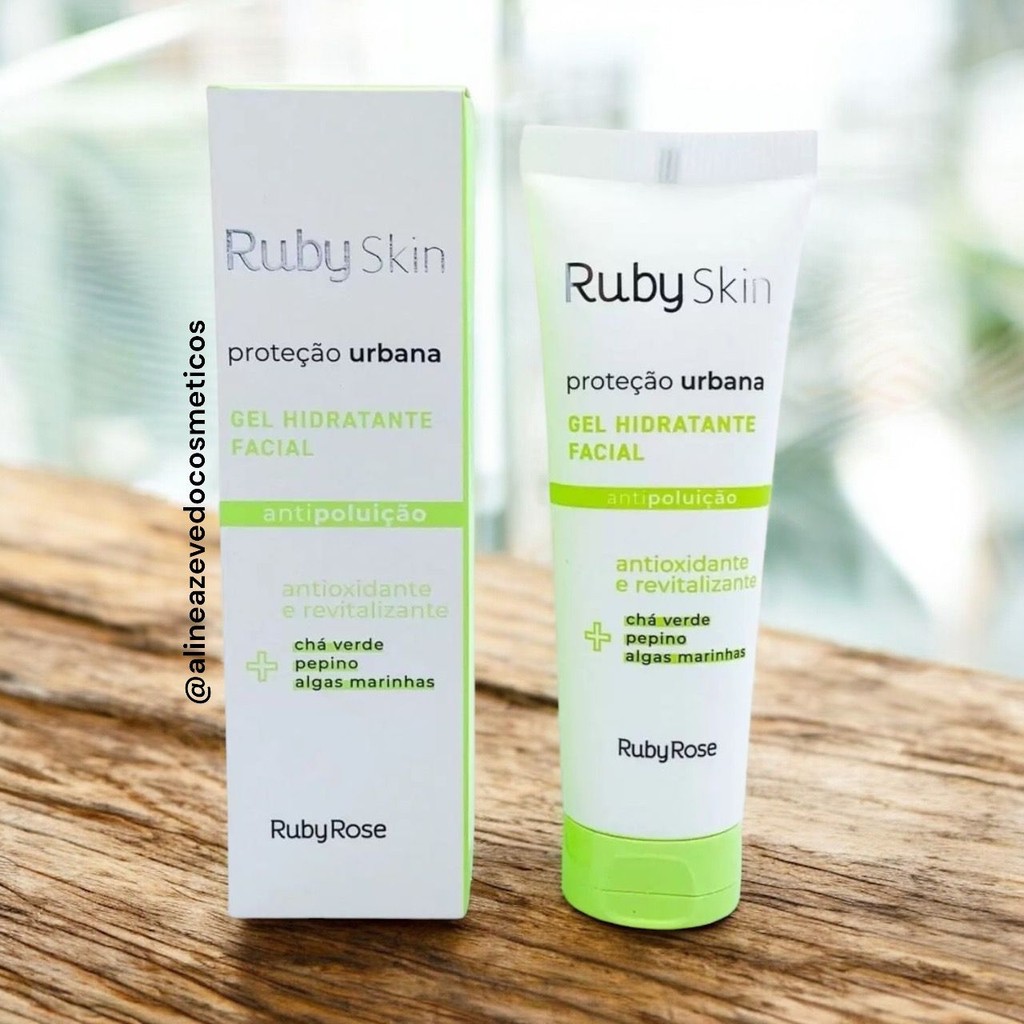 Gel hidratante facial proteção urbana Ruby Skin by Ruby Rose | 50g ...