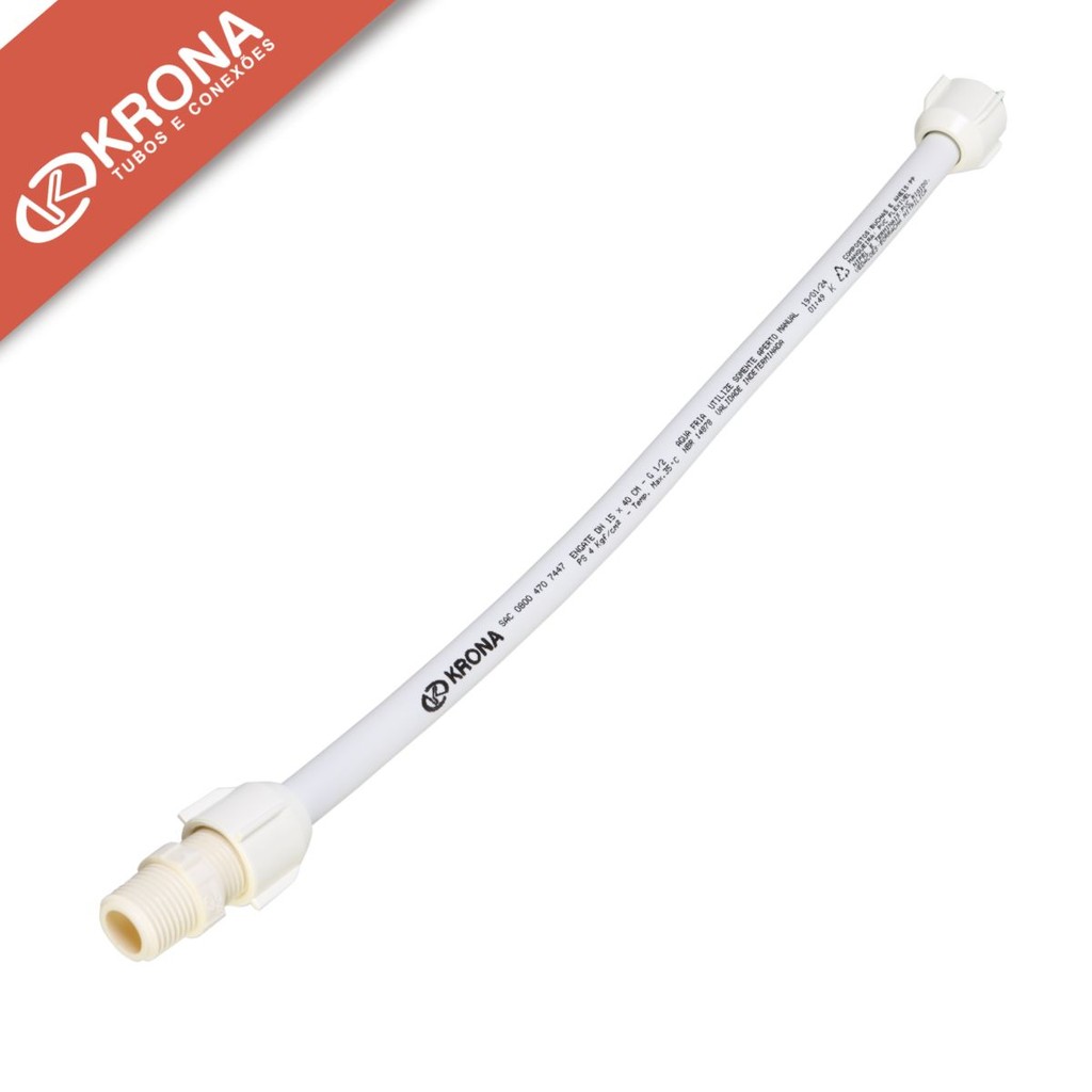 Engate Flexível 1/2 Plástico 100cm Premium Krona | Shopee Brasil
