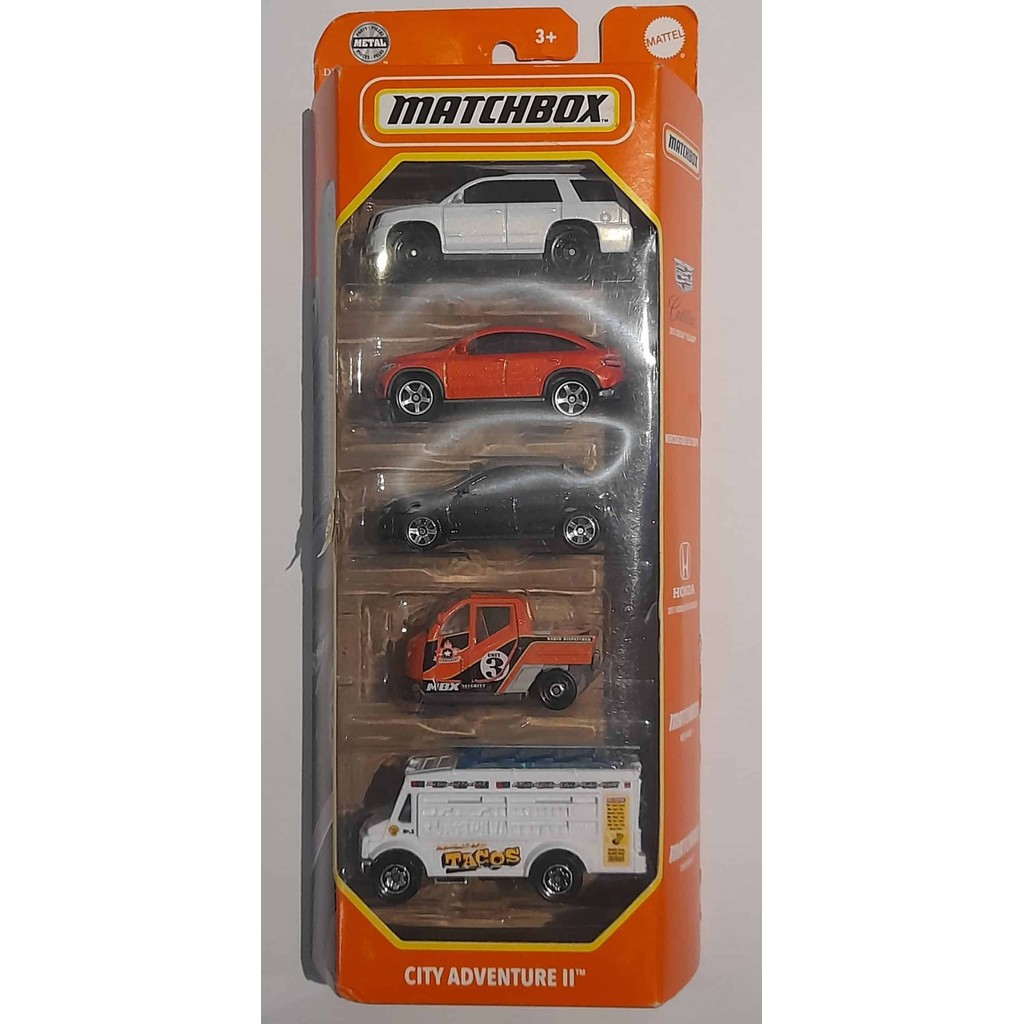 Matchbox - Pack de 5 MBX City Adventure II | Shopee Brasil