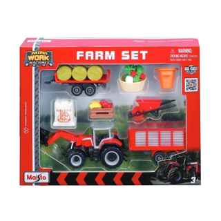 Maisto Playset Mini Trator Vermelho 12564B em Oferta na Shopee