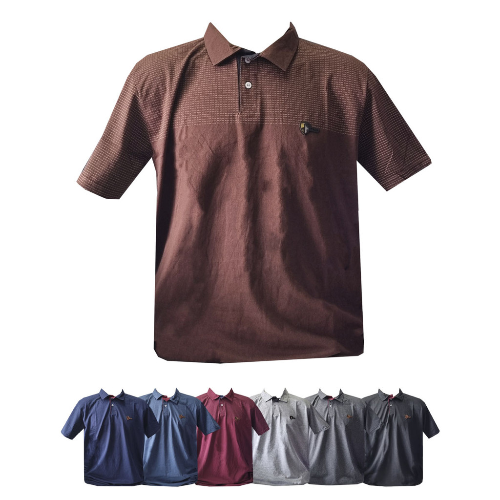 Camiseta gola polo masculina plus size tamanho grande G1 ao G4 estampada