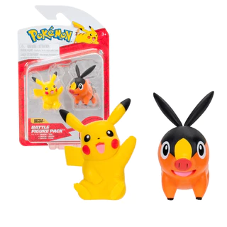 2 Bonecos de Batalha Pokémon Pikachu e Tepig 003422L - Sunny
