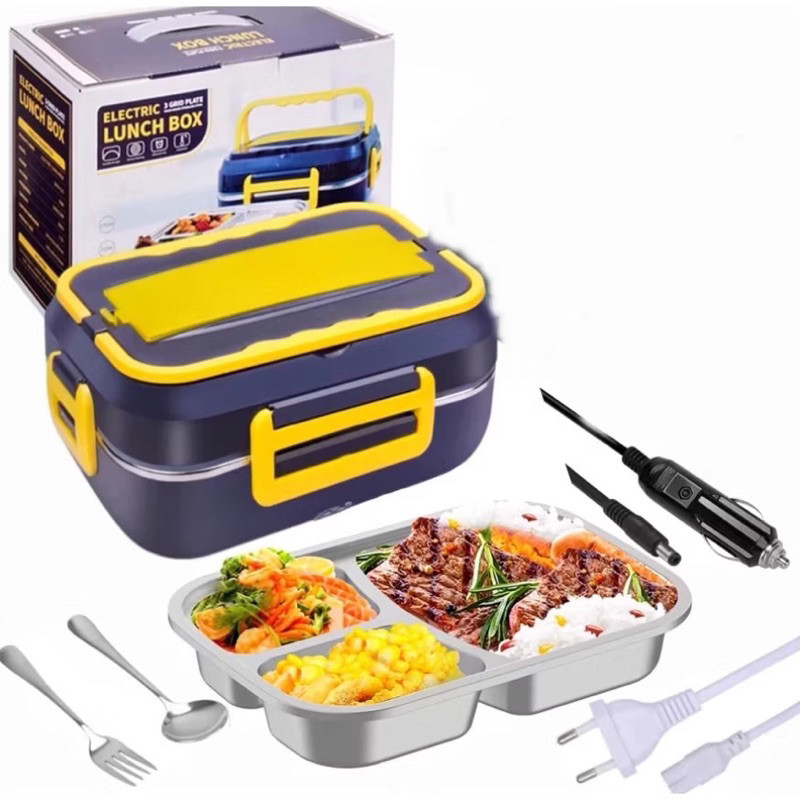 Marmita Elétrica Carro Casa Portátil Bivolt Automática 110v/ 220v E 12V/24V ( Electric Lunch Box)—F1082