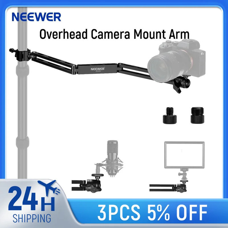 NEEWER Braço de Montagem para Câmera, Braço Articulado Extensível Tri ...