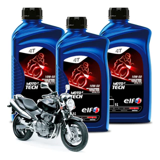 Troca Óleo Honda CB 600F Hornet Injetada Elf Sintético Tech 10W-50
