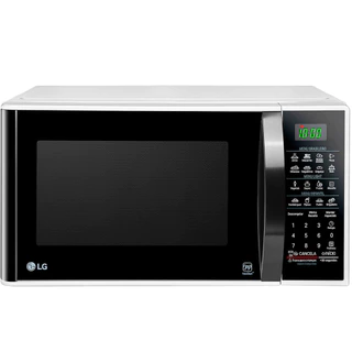 Micro-Ondas LG 30L Solo Branco/Preto Limpa Fácil 220V