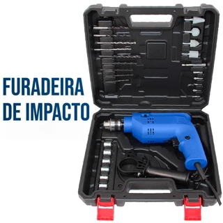 Furadeira De Impacto Elétrica Parafusadeira Acessórios Incluindo Soquetes e Ferramentas