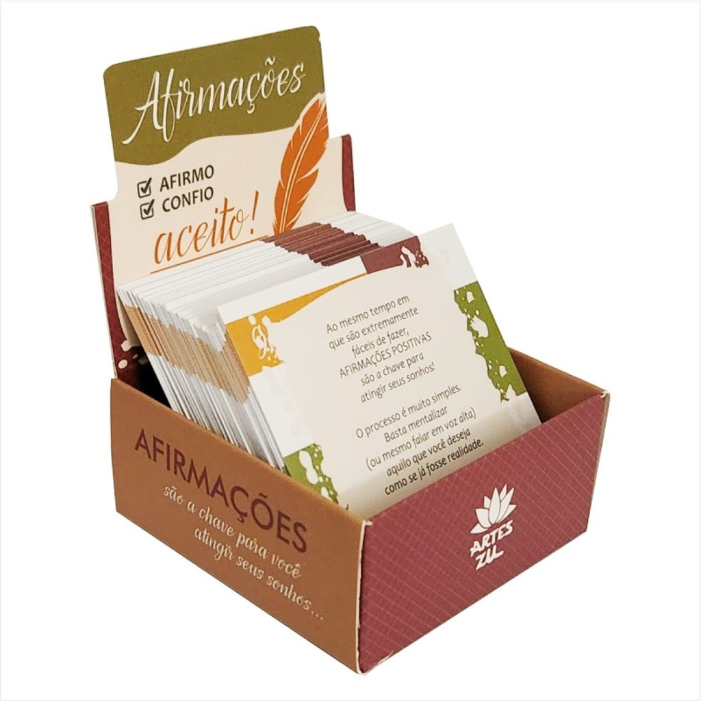 Mensagens Inspiradoras Box Afirmações | Shopee Brasil