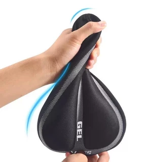 Capa De Banco Selim Bike Gel Silicone Confortável Respirável Com Ajuste Bicicleta Academia Spinning