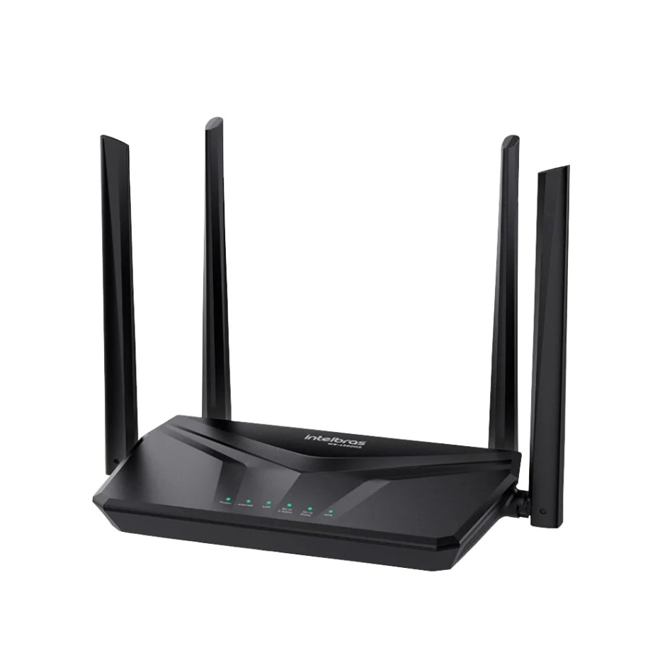 Roteador Wi-Fi 4Portas W5-1200GS Preto Intelbras