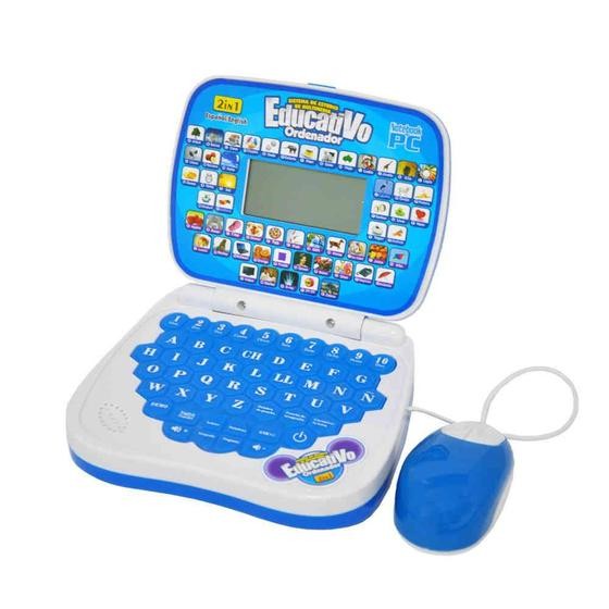 Notebook Infantil Educativo C/Mouse 2/1Inglês E Português AZ | Shopee ...