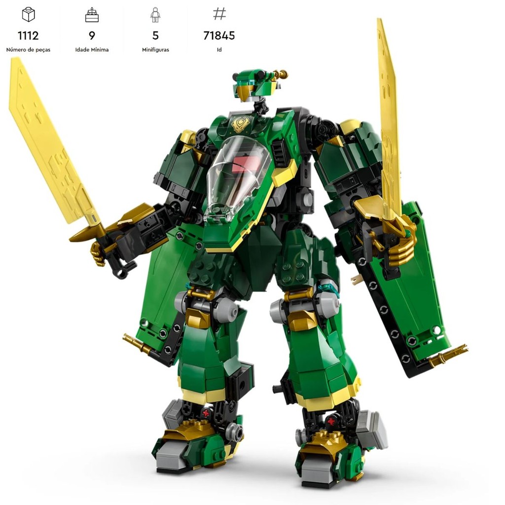 Lego Ninjago Jet Mech de Lloyd 1112 Peças - 71845 | Shopee Brasil