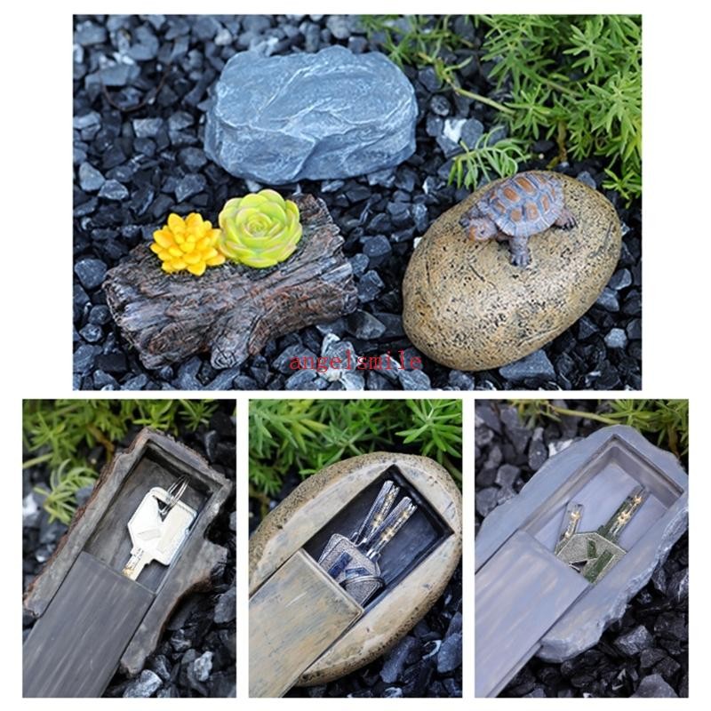 Ace Outdoor Key Storage Tree Stump Shape Porta-Chaves Compartimento ...