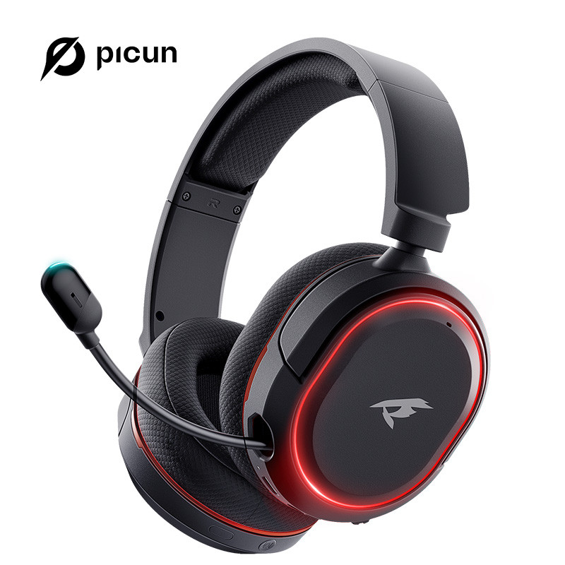 Picun G2 2.4G Fone De Ouvido Sem Fio Para Jogos Bluetooth 5ms Baixa Latência 7.1 Surround ENC Microfone PC PS4 PS5 Inter