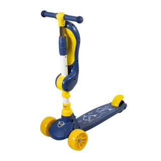 Patinete Infantil 3 Rodas com Assento Ajustável Musical e LED Divertido