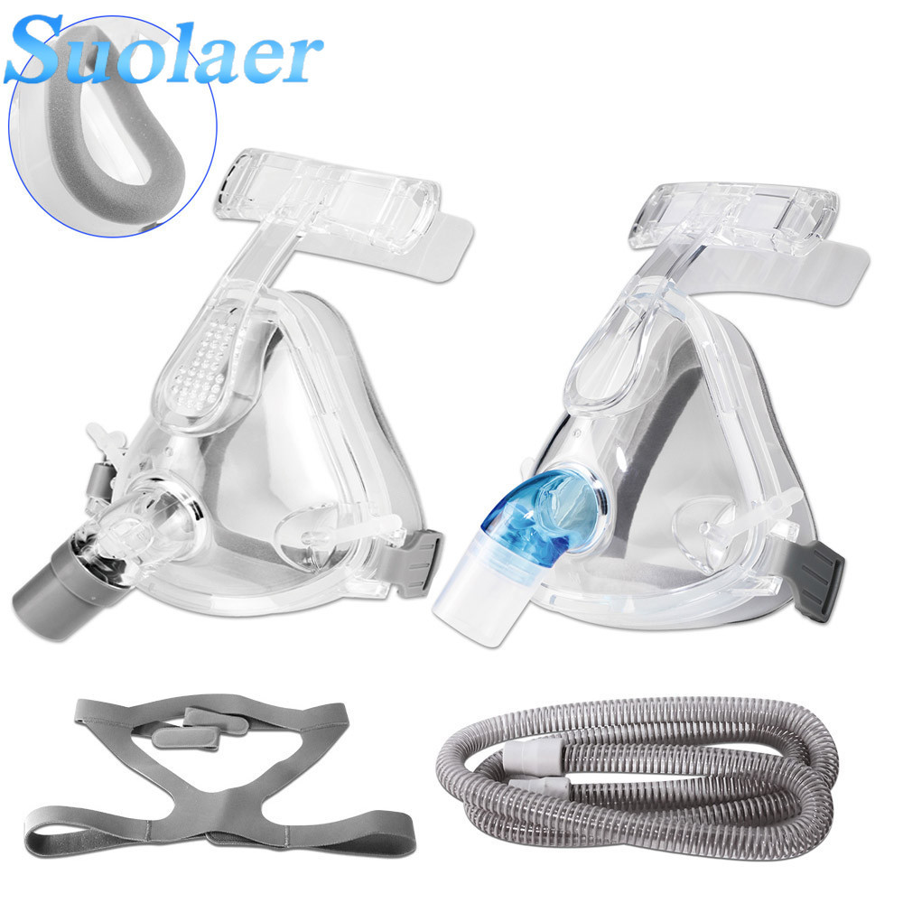 Máscara Facial Completa CPAP Para Máquina Auto BPAP Anti Ronco Sono ...